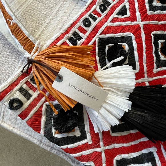 Straw & Cotton Bag from Anthropologie - Picture 3 of 10